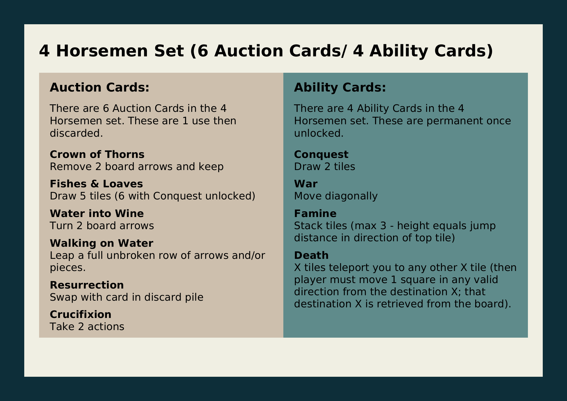4 Horsemen Set rules page